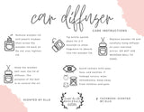 PREORDER: Essential Oil Car Diffusers in Assorted Scents