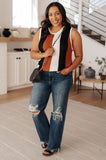 Decidedly Undecided Knit Striped Tank