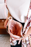 Carry Me Home Basket Crossbody Purse In Pink Ballet Slipper By Joy Susan
