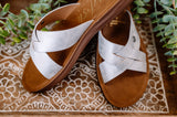 Sunnie Silver Meteorite Blowfish Sandal
